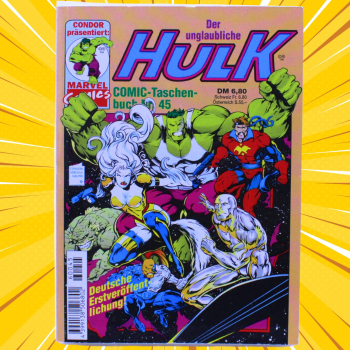 Der unglaubliche Hulk Taschenbuch 45 Condor 1996 | Hoppla-Stuff